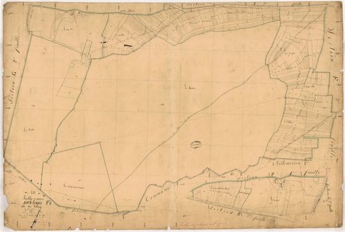 Jully-sur-Sarce, section F dite du village, feuille n° 2, parcelles n°790-1101