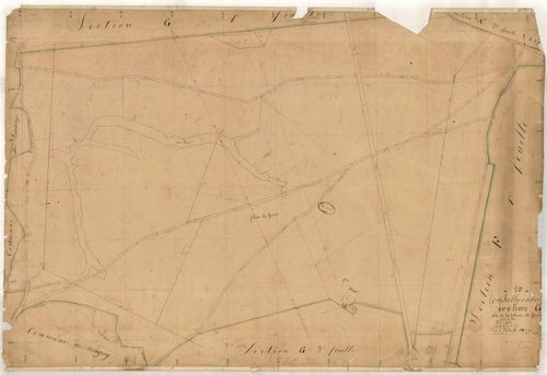 Jully-sur-Sarce, section G dite de la pleine de faulx, parcelles n°35-43