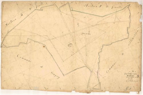 Jully-sur-Sarce, section G dite de la pleine de faulx, parcelles n°44-45