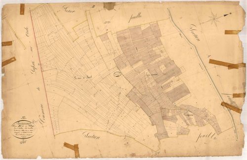 Juvancourt, section B dite du village, feuille n° 4, parcelles n°1264-1615