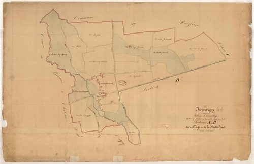 Juzanvigny, tableau d'assemblage voir aussi à Crespy - section AB