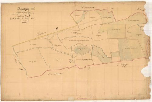 Juzanvigny, tableau d'assemblage section BC
