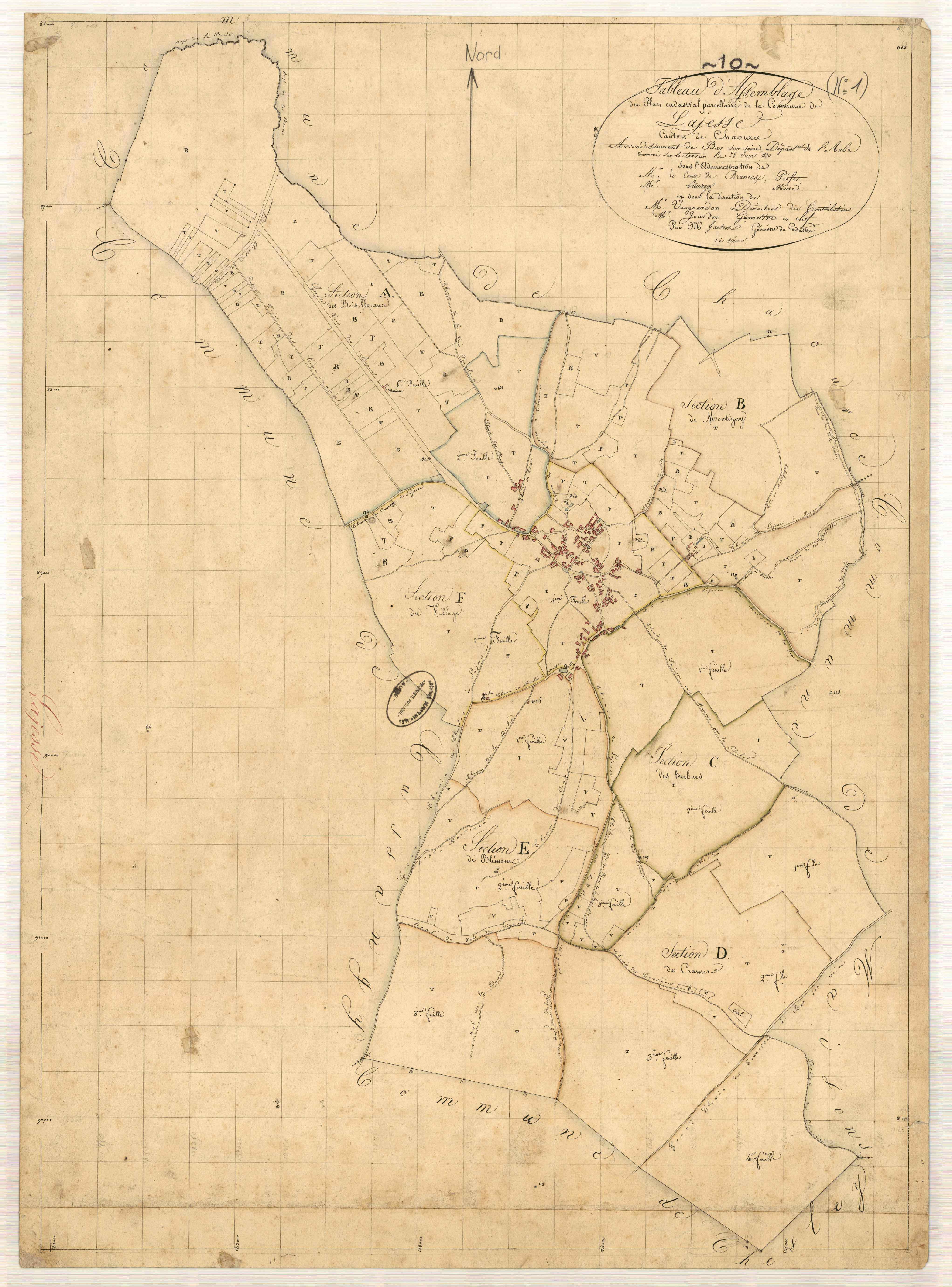 Lagesse, tableau d'assemblage