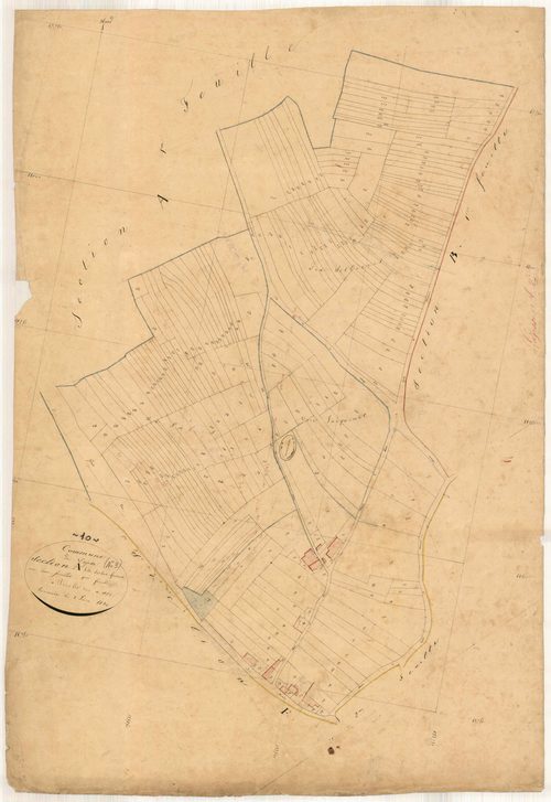 Lagesse, section A dite des bois florans, feuille n° 2