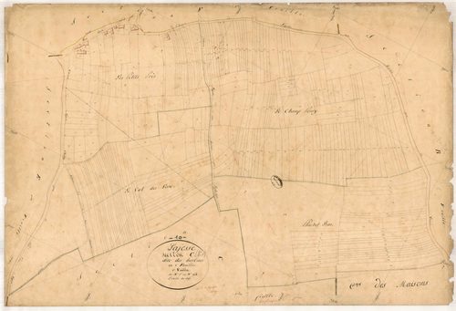 Lagesse, section C dite des herbues, feuille n° 1, parcelles n°1-254
