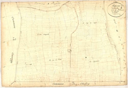 Lagesse, section E dite de blemont, feuille n° 3, parcelles n°971-1406