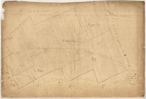 Laines-aux-Bois, section A dite de Galilée, feuille n° 1, parcelles n°1-450