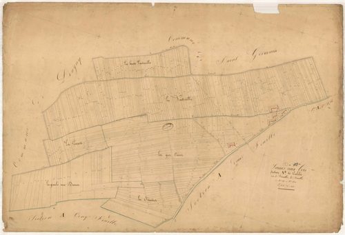 Laines-aux-Bois, section A dite de Galilée, feuille n° 4, parcelles n°1353-1811