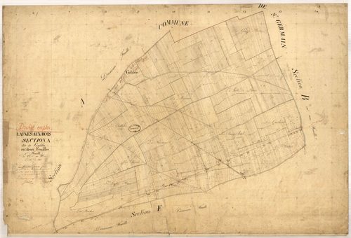 Laines-aux-Bois, section A dite de Galilée, feuille n° 1, double, parcelles n°1-1352