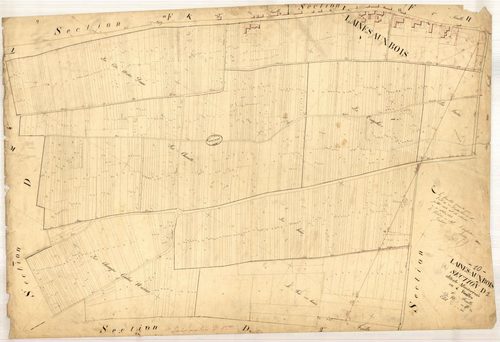 Laines-aux-Bois, section D dite de Monterrois, feuille n° 1, parcelles n°1-869