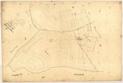 Laines-aux-Bois, section D dite de Monterrois, feuille n° 3, parcelles n°1378-1688