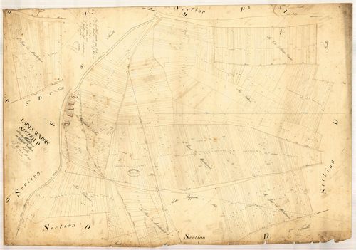 Laines-aux-Bois, section D dite de Monterrois, feuille n° 4, double, parcelles n°1689-2403