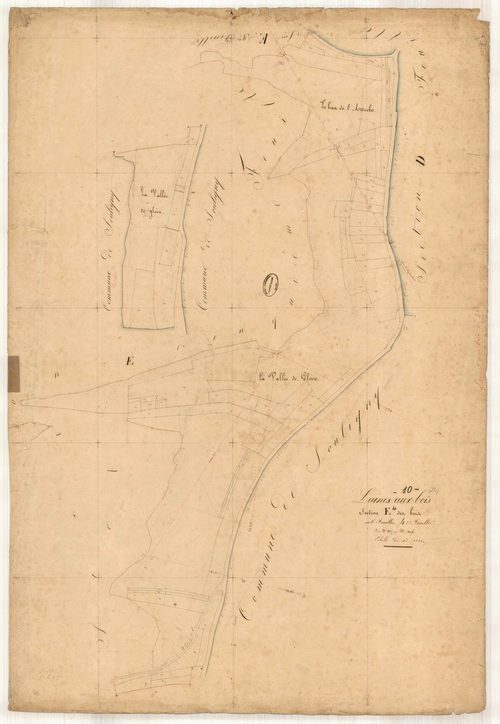 Laines-aux-Bois, section E dite des Bois , feuille n° 4, parcelles n°1127-1196