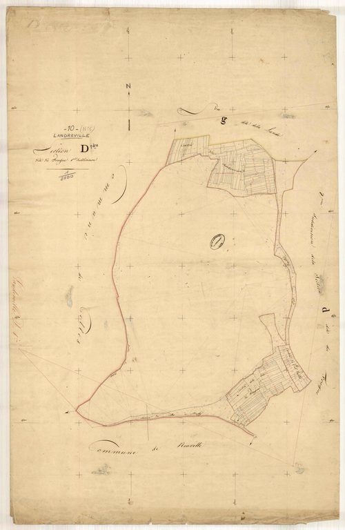 Landreville, section D dite du Fragne, feuille n° 1