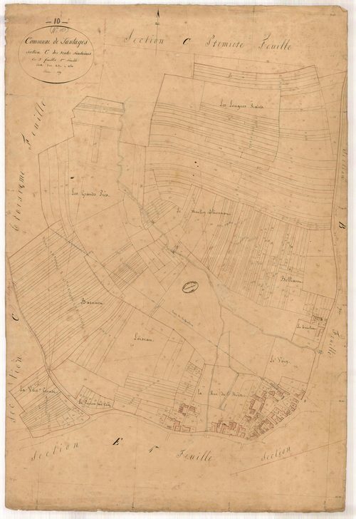 Lantages, section C dite des Ventes Fontaines, feuille n° 2