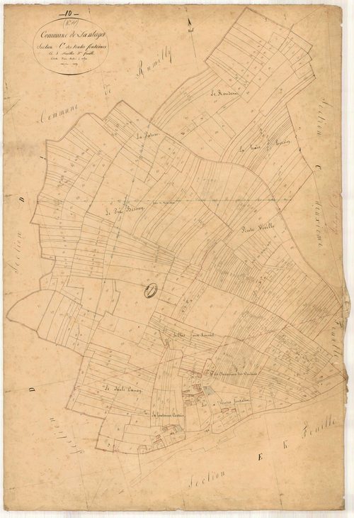 Lantages, section C dite des Ventes Fontaines, feuille n° 3