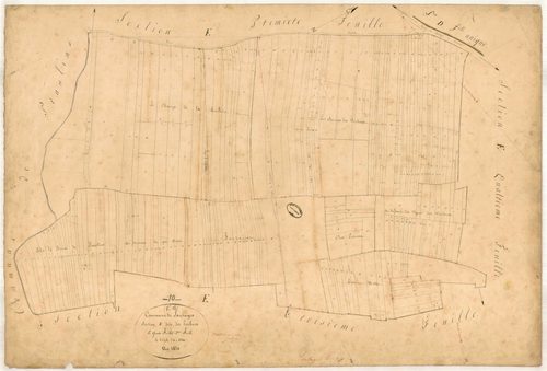 Lantages, section E dite des Herbues, feuille n° 2