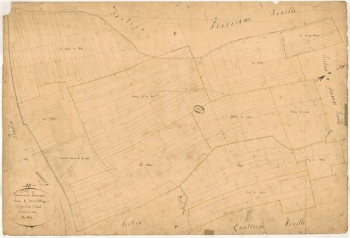 Lantages, section F dite des Herbues, feuille n° 1