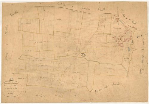 Lantages, section F dite des Herbues, feuille n° 2