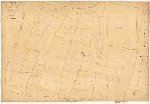 Lantages, section F dite des Herbues, feuille n° 3