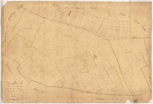 Lantages, section F dite des Herbues, feuille n° 5