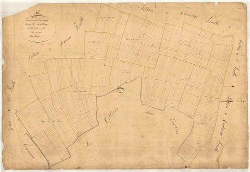 Lantages, section F dite des Herbues, feuille n° 7