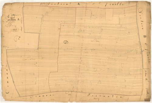 Laubressel, section A dite des voies de Mors, feuille n° 3, parcelles n°413-881