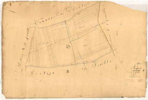 Laubressel, section B dite des Rupcheindres, feuille n° 1, parcelles n°1-84