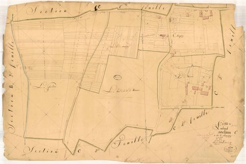 Laubressel, section C dite de Champigny, feuille n° 2, parcelles n°261-435
