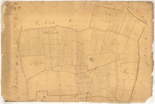 Laubressel, section D dite des Petits Collers, feuille n° 1, parcelles n°1-328