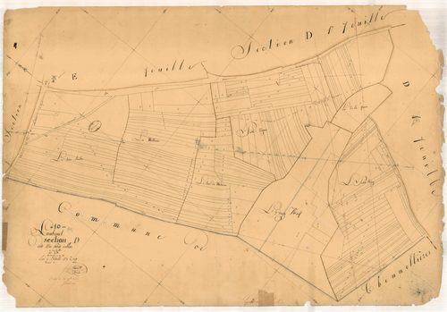 Laubressel, section D dite des Petits Collers, feuille n° 5, parcelles n°953-1148