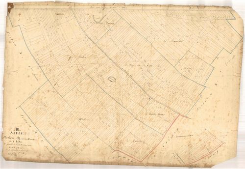Lavau, section A dite des Fourches, feuille n° 2, parcelles n°521-1018