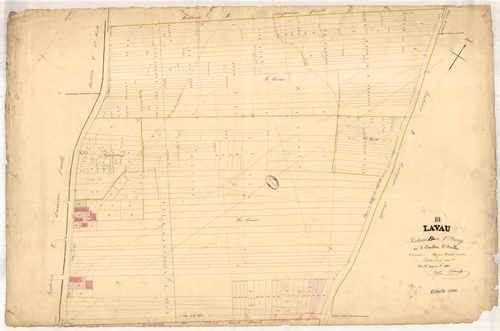 Lavau, section B dite de l'Etang, feuille n° 4, parcelles n°1219-1482