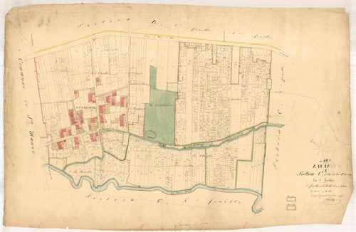 Lavau, section C dite de la Prairie, feuille n° 1, parcelles n°1-851