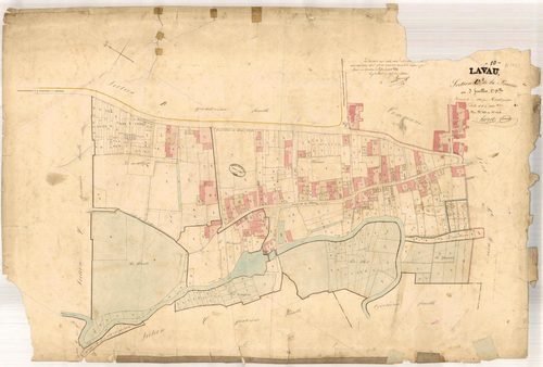 Lavau, section C dite de la Prairie, feuille n° 2, parcelles n°852-1204