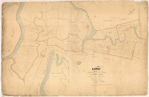 Lavau, section C dite de la Prairie, feuille n° 3, parcelles n°1205-1393