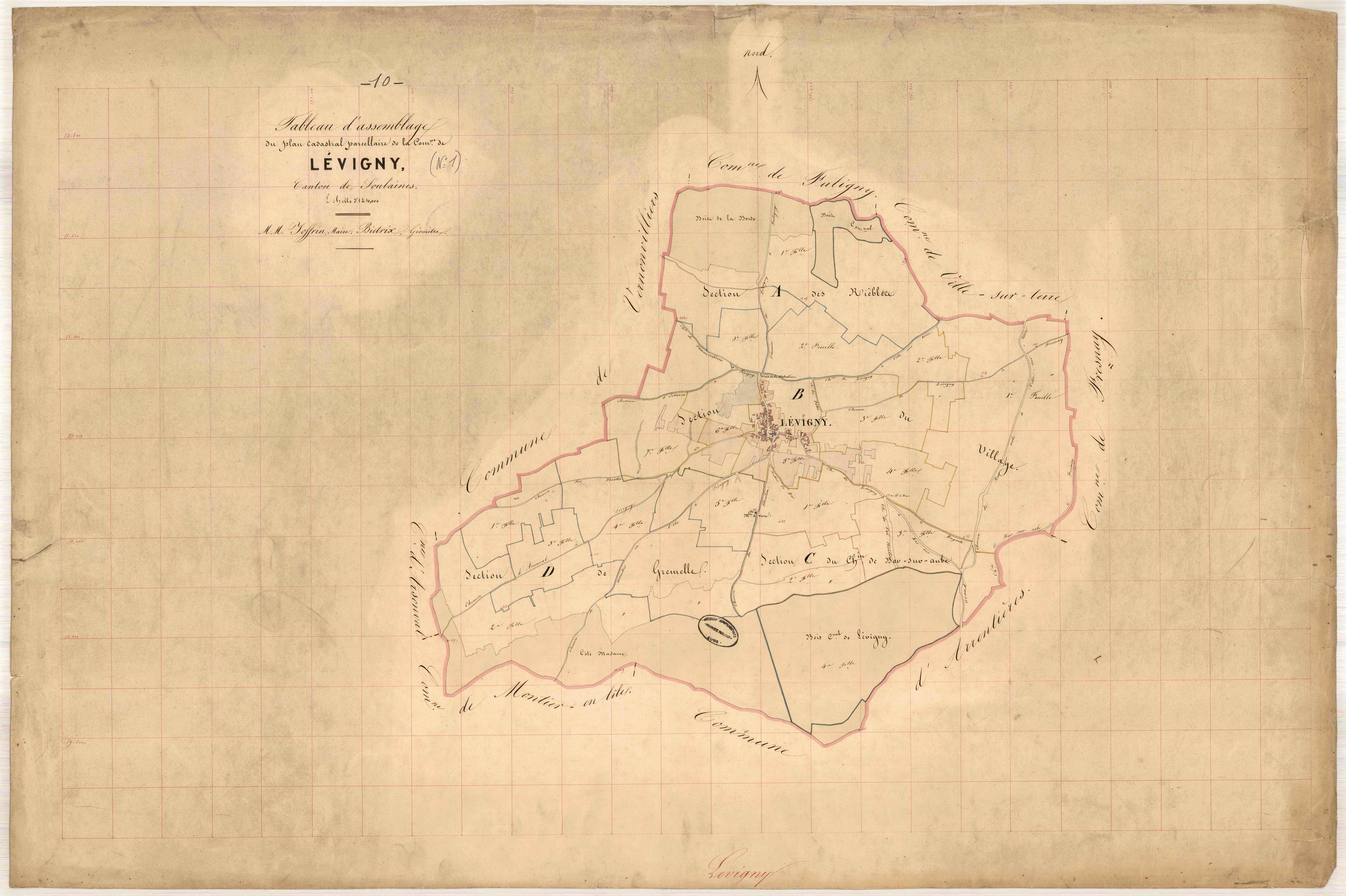 Lévigny, tableau d'assemblage