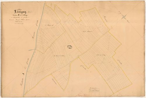 Lévigny, section B dite du Village, feuille n° 2, parcelles n°736-879