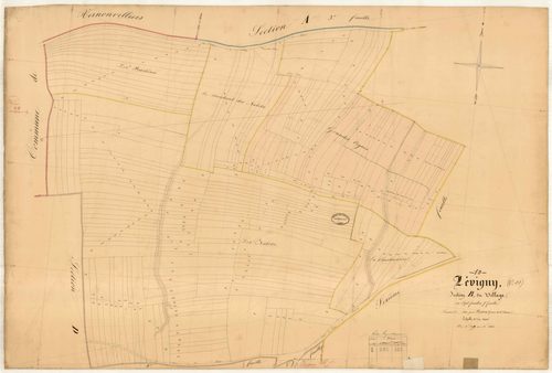 Lévigny, section B dite du Village, feuille n° 7, parcelles n°2199-2442