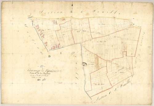 Lignières, section C dite de Bouchats, feuille n° 1