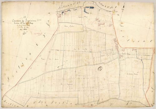 Lignières, section D dite du village, feuille n° 1