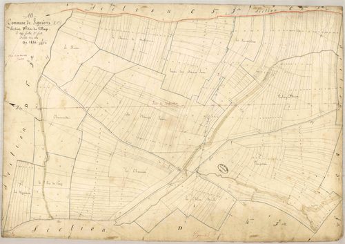 Lignières, section D dite du village, feuille n° 2