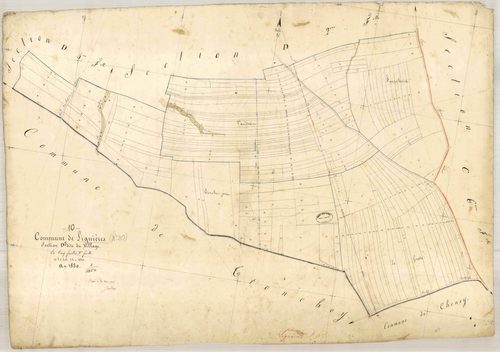 Lignières, section D dite du village, feuille n° 3
