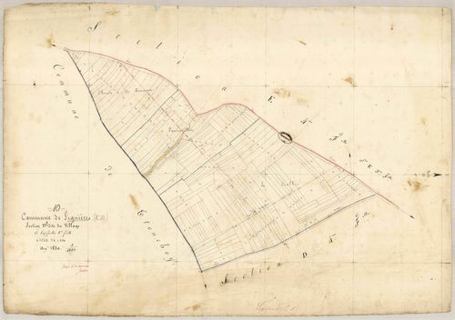 Lignières, section D dite du village, feuille n° 5
