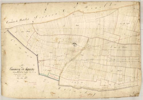 Lignières, section E dite des vignes, feuille n° 1