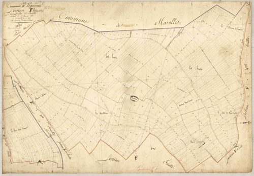 Lignières, section F dite des Vaux du beau, feuille n° 3