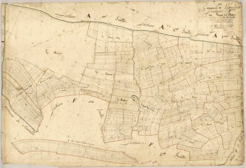 Lignières, section F dite des Vaux du beau, feuille n° 1