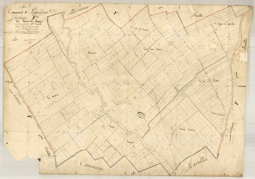 Lignières, section F dite des Vaux du beau, feuille n° 4