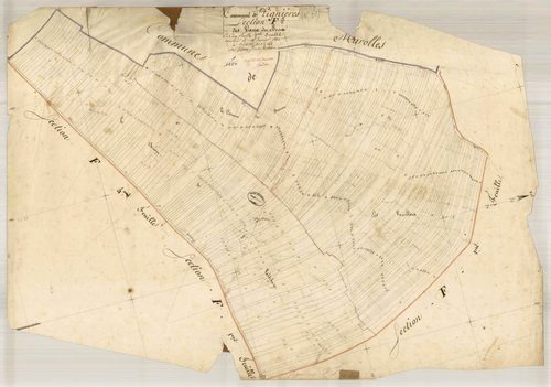 Lignières, section F dite des Vaux du beau, feuille n° 5