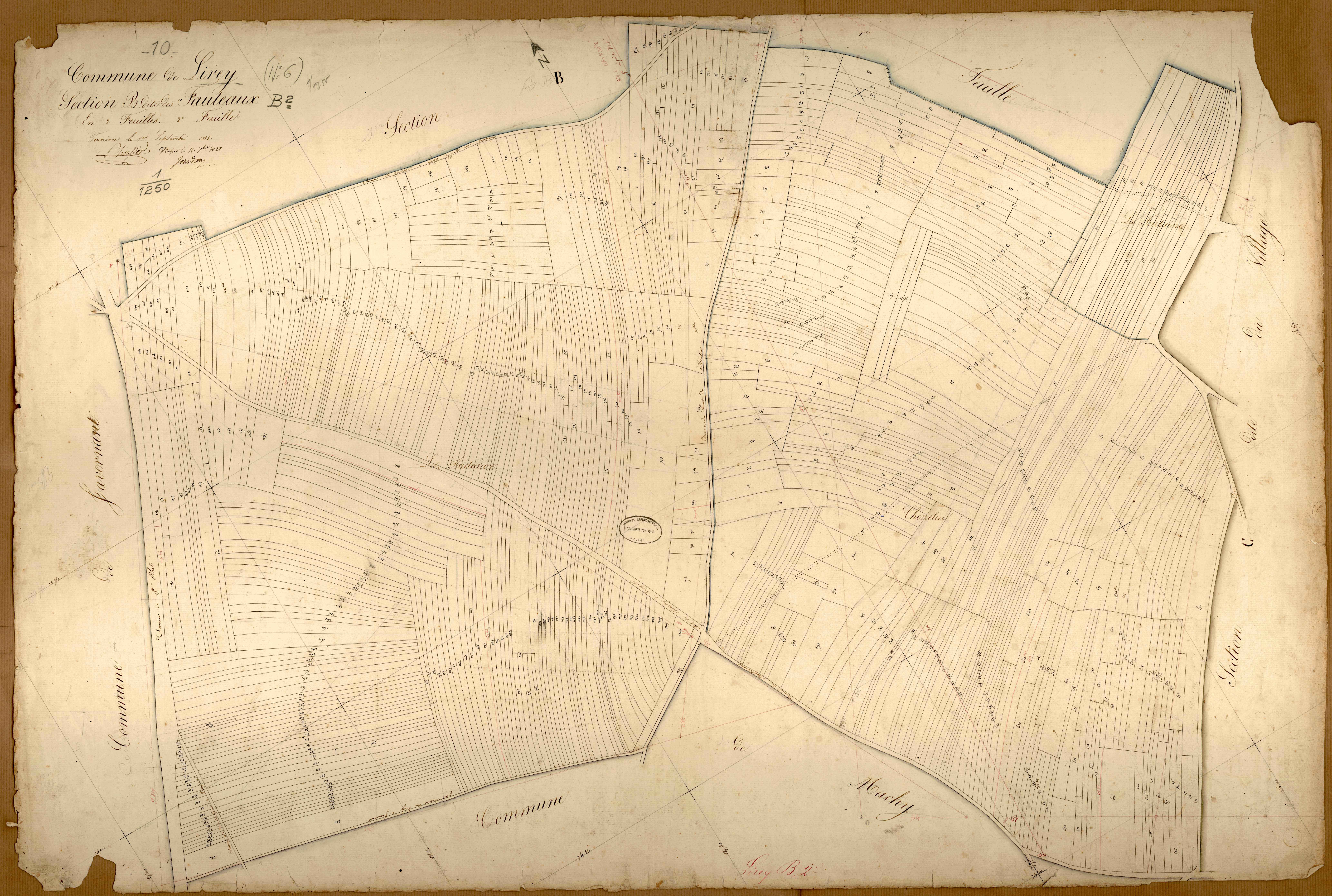 Lirey, section B dite des Fauteaux, feuille n° 2